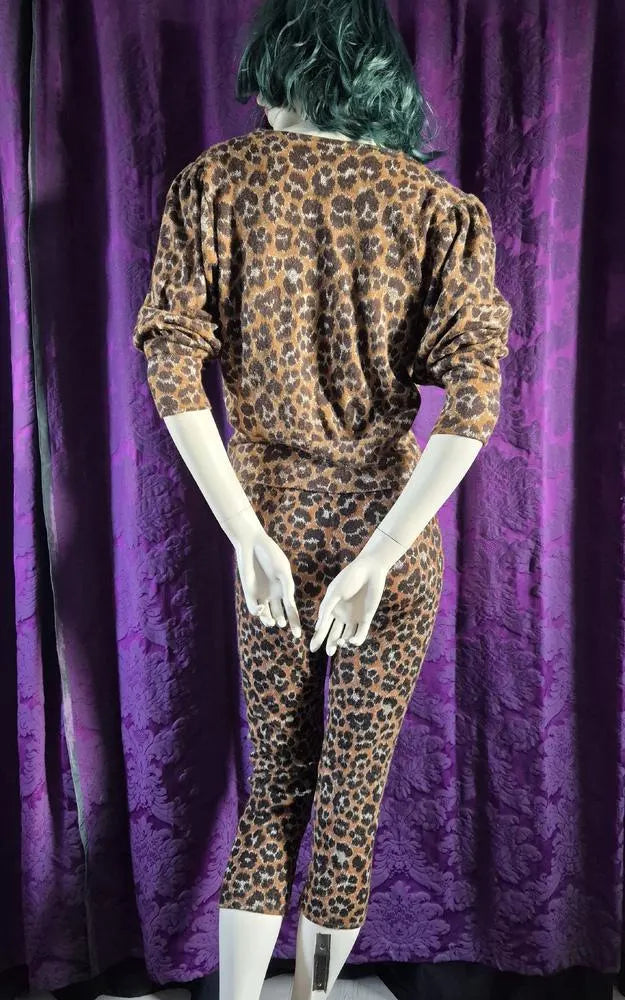 Leopard Lurex Knit Co-Ord
