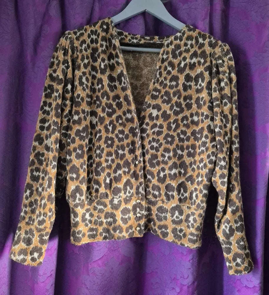 Leopard Lurex Knit Co-Ord