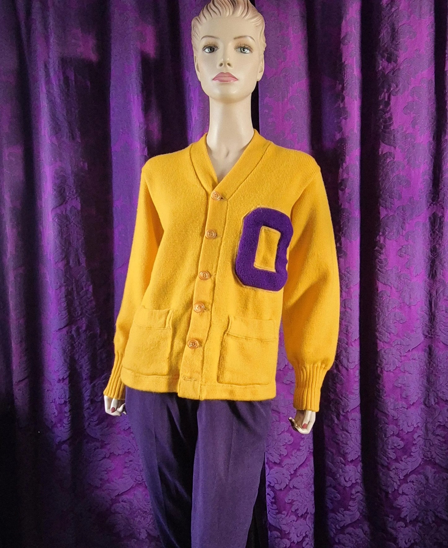 True Vintage Wool Varsity Letterman Cardigan
