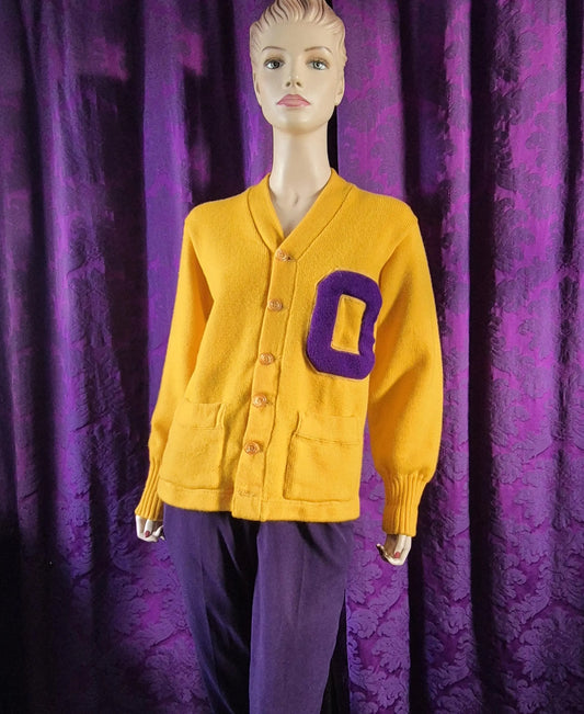True Vintage Wool Varsity Letterman Cardigan