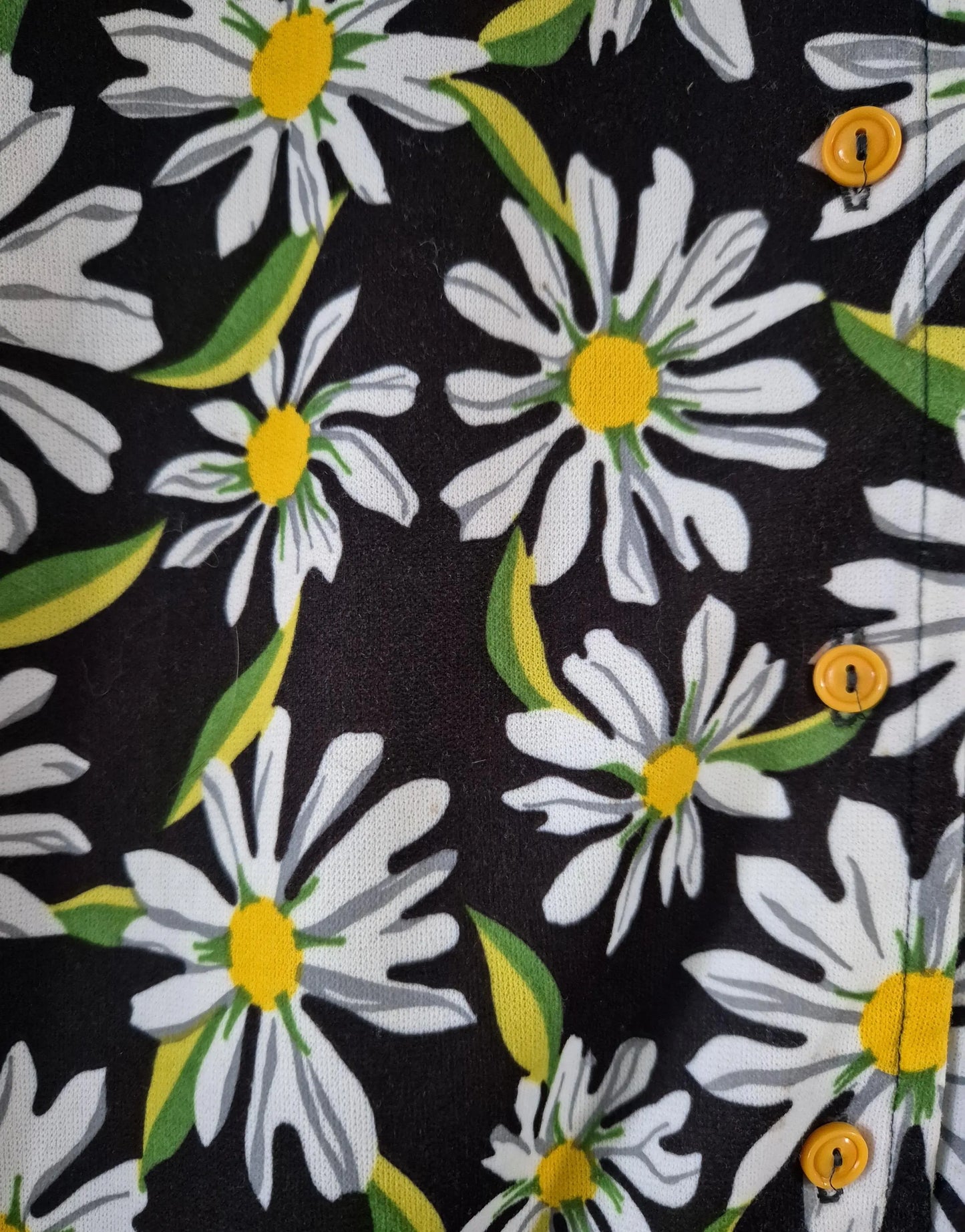 Vintage 1970s Daisy Print Blouse
