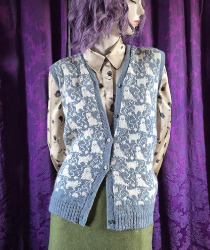 Vintage Kittens & Yarn Fair Isle Knit Gilet