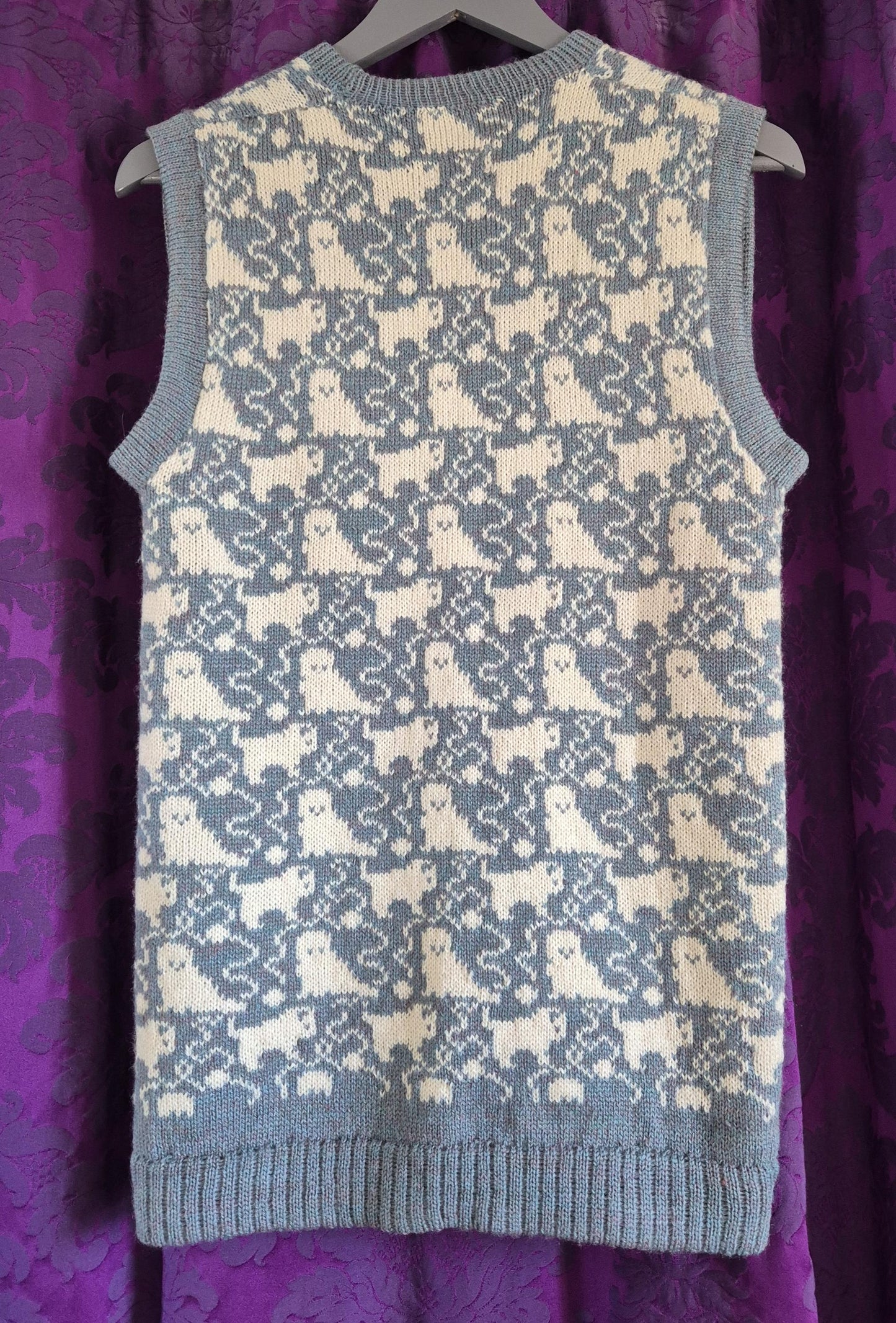 Vintage Kittens & Yarn Fair Isle Knit Gilet