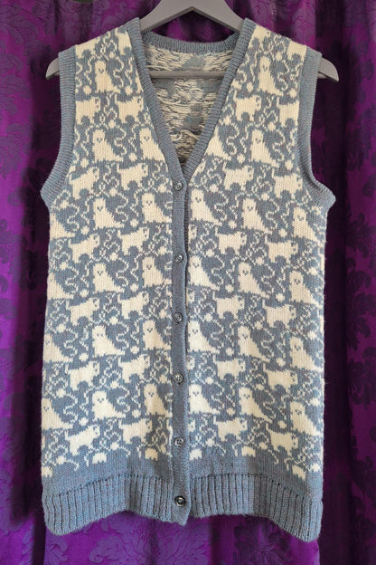 Vintage Kittens & Yarn Fair Isle Knit Gilet