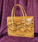Vintage 1970s Snakeskin Satchell Handbag