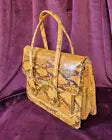 Vintage 1970s Snakeskin Satchell Handbag