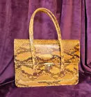 Vintage 1970s Snakeskin Satchell Handbag
