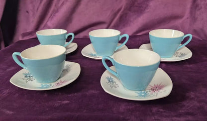 Vintage Midwinter Stylecraft "Quite Contrary" Coffee Set by Jessie Tait